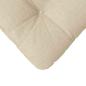 Preview: Sitzkissen 4 pcs Creme 45 x 45 x 12 cm Stoff