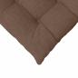 Preview: Sitzkissen 4 Stk. Stoff Braun 40 x 40 x 6 cm