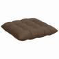 Preview: Sitzkissen 4 Stk. Stoff Braun 40 x 40 x 6 cm