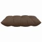 Preview: Sitzkissen 4 Stk. Stoff Braun 40 x 40 x 6 cm