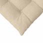Preview: Sitzkissen 2 pcs Creme 40 x 40 x 6 cm Stoff
