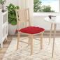 Preview: Sitzkissen 2 pcs Rot 40 x 40 x 6 cm Stoff