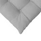 Preview: Sitzkissen 2 pcs Wolkengrau 40 x 40 x 6 cm Stoff