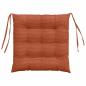 Preview: Sitzkissen 4 Stk. Cordstoff Rot-Orange 40 x 40 x 6 cm
