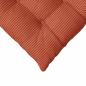 Preview: Sitzkissen 4 Stk. Cordstoff Rot-Orange 40 x 40 x 6 cm