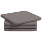 Preview: Sitzkissen 4 pcs Taupe 40 x 40 x 3 cm Stoff