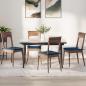 Preview: ARDEBO.de - Sitzkissen 4 pcs Blau 40 x 40 x 3 cm Stoff