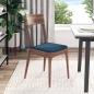 Preview: Sitzkissen 4 pcs Blau 40 x 40 x 3 cm Stoff