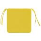 Preview: Sitzkissen 4 Stk. Stoff Helles Gelb 40 x 40 x 3 cm
