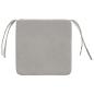 Preview: Sitzkissen 4 pcs Hellgrau 40 x 40 x 3 cm Mikrofaserstoff