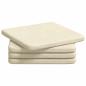 Preview: Sitzkissen 4 pcs Creme 40 x 40 x 3 cm Cordstoff