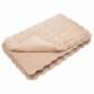 Preview: Kunstfell Kaninchenfell Decke 4 pcs Beige 130 x 150 cm