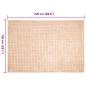 Preview: Kunstfell Kaninchenfell Decke 4 pcs Beige 150 x 220 cm