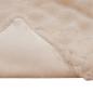 Preview: Kunstfell Kaninchenfell Decke 4 pcs Beige 240 x 270 cm