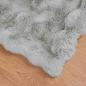 Preview: Kunstfell Kaninchenfell Decke 4 pcs Grau 240 x 270 cm Polyester