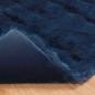 Preview: Kunstfell Kaninchenfell Decke 4 pcs Marineblau 130 x 150 cm