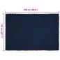 Preview: Kunstfell Kaninchenfell Decke 4 pcs Marineblau 150 x 220 cm