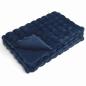 Preview: Kunstfell Kaninchenfell Decke 4 pcs Marineblau 240 x 270 cm