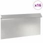Preview: Schneckenzaun 16 pcs Silber 50 x 3,5 x 25 cm Edelstahl