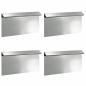 Preview: Schneckenzaun 4 pcs Silber 50 x 3,5 x 25 cm Verzinkter Stahl
