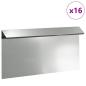 Preview: Schneckenzaun 16 pcs Silber 50 x 3,5 x 25 cm Verzinkter Stahl