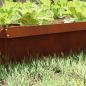 Preview: ARDEBO.de - Schneckenzaun 4 pcs Rostig 50 x 3,5 x 25 cm Wetterfeststahl