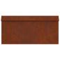 Preview: Schneckenzaun 4 pcs Rostig 50 x 3,5 x 25 cm Wetterfeststahl
