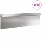 Preview: Schneckenzaun 16 pcs Silber 100 x 3,5 x 25 cm Edelstahl
