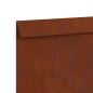 Preview: ARDEBO.de - Schneckenzaun Rostig 100 x 3,5 x 25 cm Wetterfeststahl