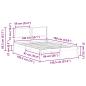 Preview: Bettrahmen mit Kopfteil Taupe 140 x 190 cm Massives Kiefernholz