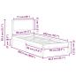 Preview: Bettrahmen Schwarz 80 x 200 cm Massives Kiefernholz
