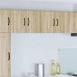 Preview: ARDEBO.de - Küchenhängeschrank mit Regal 2 pcs Sonoma-Eiche 60 x 31 x 40 cm