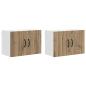 Preview: Küchenhängeschrank mit Tür 2 pcs Artisan-Eiche 60 x 31 x 40 cm
