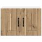 Preview: Küchenhängeschrank mit Tür 2 pcs Artisan-Eiche 60 x 31 x 40 cm