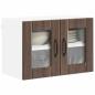 Preview: ARDEBO.de - Küchenhängeschrank 2 pcs Braun Eichen-Optik 60 x 31 x 40 cm