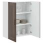 Preview: Küchenhängeschrank mit Tür Braun Eichen-Optik 80 x 31 x 100 cm