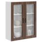 Preview: Küchenhängeschrank mit Tür Braun Eichen-Optik 80 x 31 x 100 cm