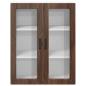 Preview: Küchenhängeschrank mit Tür Braun Eichen-Optik 80 x 31 x 100 cm