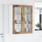 Preview: Wandglas-Schrank LUCCA Altholz 80 x 31 x 100 cm Holzwerkstoff