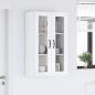 Preview: Küchenhängeschrank mit Regal Hochglanz-Weiß 60 x 31 x 100 cm