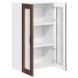 Preview: Küchenhängeschrank mit Tür Braun Eichen-Optik 60 x 31 x 100 cm