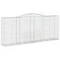 Preview: Gabionen mit Hochbogen 15 Stk 400x50x160/180cm Verzinktes Eisen