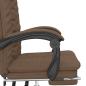 Preview: Bürostuhl mit Liegefunktion Braun Stoff