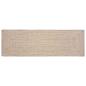 Preview: ARDEBO.de - Teppich Geflecht Natur und Weiß 80 x 300 cm Jute