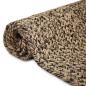 Preview: Teppich Geflecht Natur und Schwarz 60 x 250 cm Jute