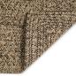 Preview: Teppich Geflecht Natur und Schwarz 160 x 160 cm Jute
