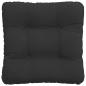 Preview: Sitzkissen 4 Stk. Mikrofaserstoff Schwarz 40 x 40 cm