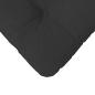 Preview: Sitzkissen 4 Stk. Mikrofaserstoff Schwarz 40 x 40 cm