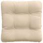 Preview: Sitzkissen 4 pcs Creme 40 x 40 cm Mikrofaserstoff