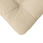 Preview: Sitzkissen 4 pcs Creme 40 x 40 cm Mikrofaserstoff